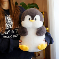 Pingouin Mignon 40cm en Coton PP Doux pour Décoration de Fête, Cadeau à Câliner, Jouets en Peluche Pingouin pour Enfants