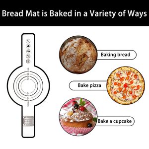 New Design Non-Stick <b>Silicone</b> Mat for <b>Baking</b> Sheet <b>Silicone</b> Bread Mat <b>Silicone</b> Mat Dough Bread Sling <b>Baking</b> Liner for Dutch Oven - Product Image 5