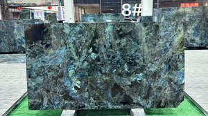 Dalles <span class=keywords><strong>de</strong></span> marbre en labradorite <span class=keywords><strong>bleue</strong></span> <span class=keywords><strong>de</strong></span> Lemuria Newstar, <span class=keywords><strong>pierre</strong></span> naturelle, polies, modernes, imperméables, pour la décoration intérieure d'hôtels - Product Image 5