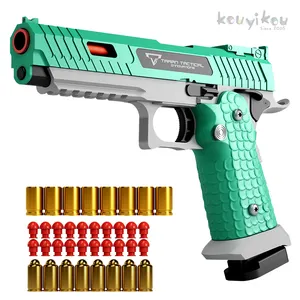 KYK 2011 Hot Selling Laser Gun Soft Bullet Safe Metal Nylon Realistic Jump Ejection Toy Gun