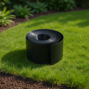 Bordure de jardin manuelle en PE noir 393.7 pouces pour l'aménagement paysager - Product Image 2