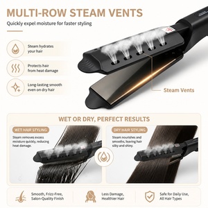 Lisseur à vapeur Torlin multi-trous pour cheveux humides, réduit la sécheresse et les pointes fourchues - Product Image 2