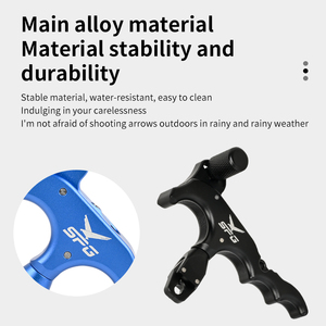 스타크런 360 °   회전식 양궁 릴리즈 어드, 조절 가능한 트리거, 자동 잠금, 컴파운드 보우용 네 손가락 엄지 보우 릴리즈 - Product Image 2