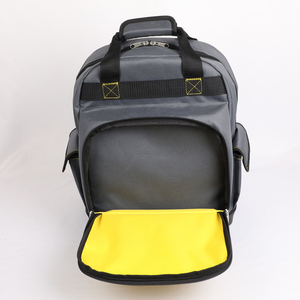 Sac à dos à outils CREATOR en polyester robuste, jaune, 25 L, résistant à l'eau, avec bretelles rembourrées et base renforcée - Product Image 4