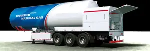 LNG Mobile Refueling Station For Heavy Cargo Vehicles And Passenger Transport