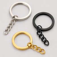Accessoires de porte-clés en métal doré et argenté durables, forme cœur, avec mousqueton pivotant pour sac à main, jouet, pièces de bricolage, vente en gros
