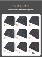 1000x1000x20mm dicke, voll schwarze Sicherheits matte mit hoher Dichte für Gym Free Weights Zone Gym Gummi böden
