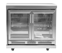 Peralatan Dapur BBQ Luar Ruangan Modern dari Baja Tahan Karat dengan Dua Pintu Tunggal, Tahan Korosi, Tahan Panas, Tahan Air.