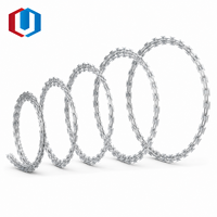 Fil barbelé double spirale sur mesure 30-110 cm en bobine pour clôture de villa, école, usine, entrepôt