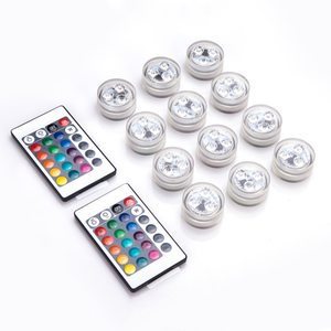 스마트 방수 Led 수영장 조명 미니 크기 원격 제어 원형 잠수정 수중 LED 어항 수영장 빛 - Product Image 2