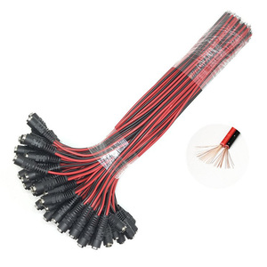 12V 5,5x2,1 mm vrouwelijke DC-voedingsaansluiting Jack Connector Kabelstekkerdraad voor CCTV LED-licht - Product Image 2