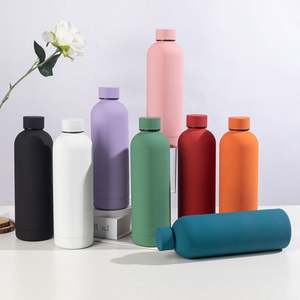 Custom Logo Double Wall, Vacuum Insulated Bottles <b>Small</b> Mouth 350ml 500ml 750ml <b>Small</b> Mouth Stainless Steel Sports Water Bottle/ - Product Image 1