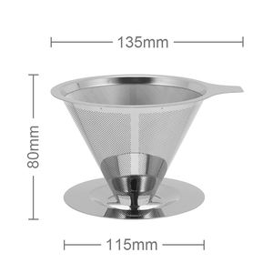 <span class=keywords><strong>Carafe</strong></span> à café en verre fabriquée à la main en acier inoxydable filtre réutilisable goutte à goutte cafetière portable Offre Spéciale - Product Image 3