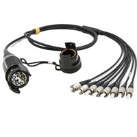 Connecteur optique blindé YG pour environnements extérieurs difficiles, 35 mm, 8 cœurs, IP67, fabriqué par une usine chinoise