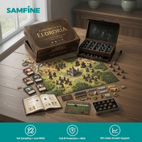 Jeu de société de table miniature durable en PET dépoli anti-rayures certifié FSC, ensemble de stratégie avancée Chronicles of Eldroria Hardcore