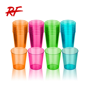 multi-use neon plastic 1oz shot glasses