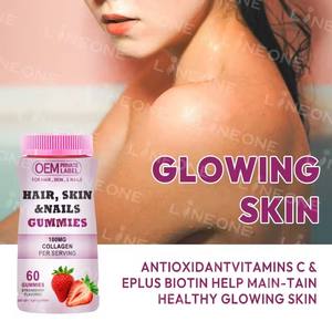 Gomitas para Cabello, Piel y Uñas, Colágeno, Vitaminas, Belleza Femenina, Crecimiento del Cabello, Blanqueamiento de la Piel, Suplemento en <span class=keywords><strong>Caramelos</strong></span> para Mujeres, Cabello, Piel y Uñas - Product Image 3