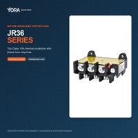 Relais de surcharge thermique YORA JR36-160 40A-160A 690V Relais bimétallique triphasé Protection contre les surcharges du moteur pour usage intensif Industriel