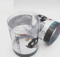 Emballage en boîte cylindrique transparente, contenants cylindriques en plastique, emballage en tube rond avec bouchon