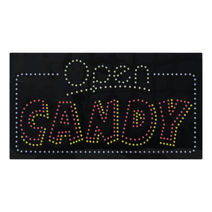 Letrero Luminoso de 17*31 Pulgadas para Tienda de Dulces, Letrero Publicitario con Luces LED Intermitentes para Tienda de Regalos y Dulces - Product Image 2