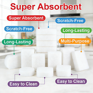 Groothandel Nieuw Ontwerp OEM Magic Eraser Melamine Reinigingsspons Nano Reinigingsspons Melamine Spons - Product Image 5