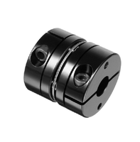 Accouplement de moteur à arbre en aluminium, coupleur rigide à serrage, anodisé noir, pour moteur pas à pas CNC, servomoteur, imprimante 3D, fabricant OEM