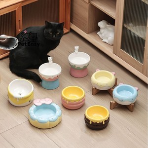 Recién superventas, accesorios para mascotas <span class=keywords><strong>de</strong></span> uso doméstico, bonito y duradero, cuenco <span class=keywords><strong>de</strong></span> cerámica Anti-negro antivuelco para perros y gatos - Product Image 1