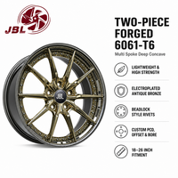 Nouvelles jantes forgées en deux parties de 18 à 26 pouces, chromées, multi-branches, concaves profondes, en alliage d'aluminium 6061 T6, pour berlines et SUV