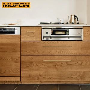 Produttore di Cucine su Misura con Design Giapponese Moderno, Angolo Cottura per Appartamenti, Piccola Credenza, Mobili Modulari in Rovere Bianco - Product Image 3