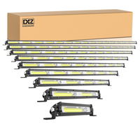 Barre lumineuse LED COB DXZ BAR-COB-D1 de 20 pouces, 12-24V 18W, étanche, mince, universelle, pour travaux tout-terrain