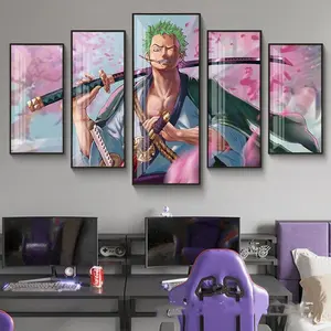 Pirate King Solon Japanese anime poster wall painting art esports hotel game five linked crystal porcelain decoration painting