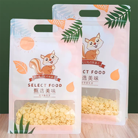 Sachet d'emballage plastique personnalisé avec impression de marque, anti-odeur, toucher doux, à fermeture éclair, pour café, noix, bonbons et aliments