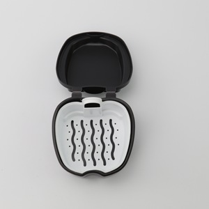 Estuche portátil para dentaduras postizas LK-417, contenedor de plástico para cuidado bucal de adultos con tapa y diseño de drenaje - Product Image 2
