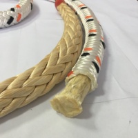 Proveedores de Cuerdas Marinas de Alta Elasticidad, Cuerda UHMWPE de 34 mm con Cubierta de Poliéster, Cuerdas para Barcos para Amarre Marítimo y Offshore