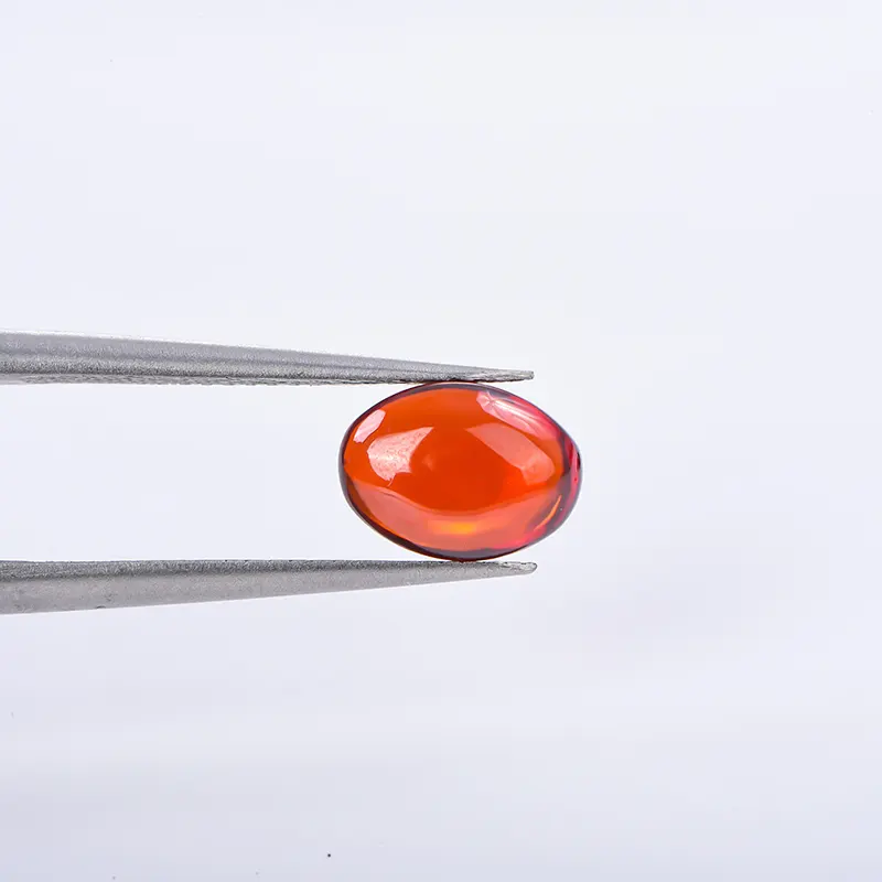 Vente en gros de zircon cubique à fond plat ovale coloré pierres précieuses synthétiques cabochons ovales pour la fabrication de bijoux nouveauté