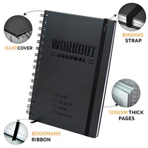 Diario di Fitness Personalizzato con Copertina Rigida, Agenda per Allenamenti per Uomini e <span class=keywords><strong>Donne</strong></span>, <span class=keywords><strong>Libro</strong></span> A5 Robusto per Registrare i Workout in Palestra e a Casa - Product Image 2