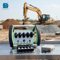 Grue montée sur camion, télécommande automatique en aluminium, DC 12V/24V, étanche IP68, portée de contrôle de 500 m pour les foreuses et excavatrices