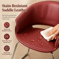 Chaise de salle à manger moderne en gros, chaise d'appoint avec dossier incurvé et base en fil métallique pour café et hôtel