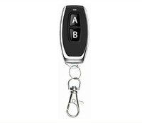 433 MHz RF Télécommande Apprentissage Code EV1527 pour Porte Garage Porte 315MHZ Métal 2 touches sans fil fréquence LED éclairage sans fil