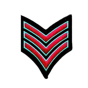 Best Supplier Heavy Duty Embroidered Uniform Chevron Stripes Custom Made Uniform Chevron Patches With Low MOQ - Product Image 6