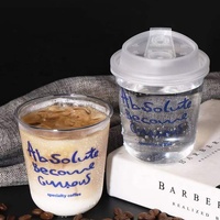 Tasse à thé à bulle de lait Boba en forme de U en plastique jetable transparent à emporter avec couvercles et impression de LOGO personnalisé