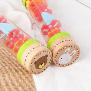<span class=keywords><strong>Tube</strong></span> sonore de pluie en bois jouet éducatif joli son jouet musical enfants jouent drôle hochet de pluie sensoriel - Product Image 5