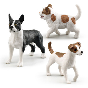 Simulado Jack <span class=keywords><strong>Russell</strong></span> Terrier cachorro Boston Terrier Bulldog francés Lobo perro mascota perro Animal modelo ornamento - Product Image 1