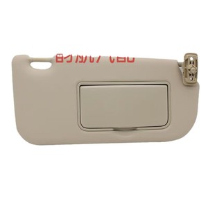 Sun Visor For 05-15 Kia Sportage Beige Gray Makeup <b>Mirror</b> <b>Clip</b> On Type Roof PVC Material - Product Image 3