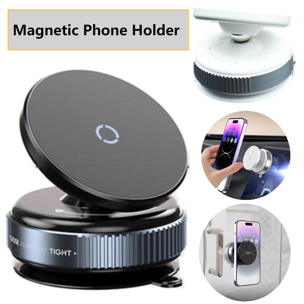 360° Rotating Magnetic Vacuum Car Phone Holder - Universal Fit for Toyota Camry Ford F-150