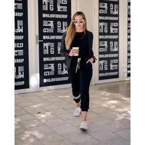 Women <b>Summer</b> Two Piece Outfits Striped Short Sleeve Pullover And Long <b>Pants</b> Tracksuit Casual Breathable Lounge Set - Product Image 2