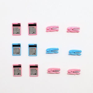 Mini Papelería Simulada, Mini <span class=keywords><strong>Engrapadora</strong></span> <span class=keywords><strong>de</strong></span> Bolsillo, Calculadora, Juguetes Educativos, Decoraciones para el Aula - Product Image 5