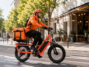 Vélo <span class=keywords><strong>cargo</strong></span> électrique à pneus larges <span class=keywords><strong>de</strong></span> 20 pouces, 48V 500W, capacité <span class=keywords><strong>de</strong></span> charge <span class=keywords><strong>de</strong></span> 200 kg, livraison sur le dernier kilomètre, vélo électrique - Product Image 2
