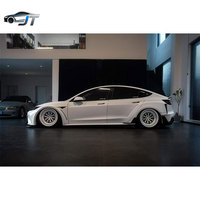 Kit de Modificación para Tesla Model 3 Actualizado: Ensamblaje de Barra Delantera y Trasera, Alerón Trasero y Faldones Laterales