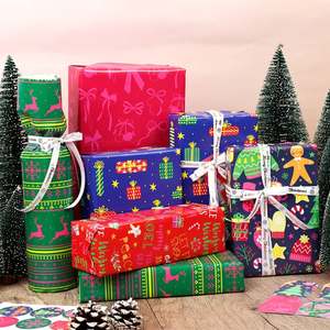 Papier d'emballage de Noël en gros d'usine 50X70 cm Emballage en papier d'emballage cadeau - Product Image 5